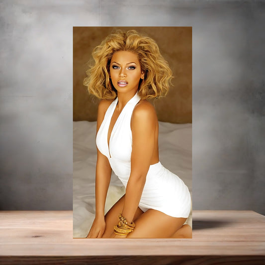 Beyonce poster on aluminum print. Multiple sizes available, Queen Bee I