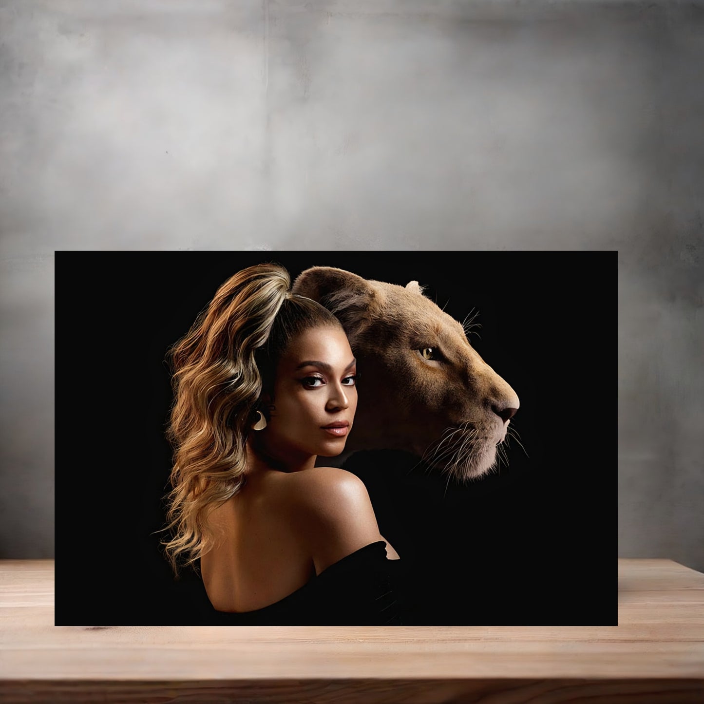 Beyonce poster on aluminum print. Multiple sizes available, Queen Bee B