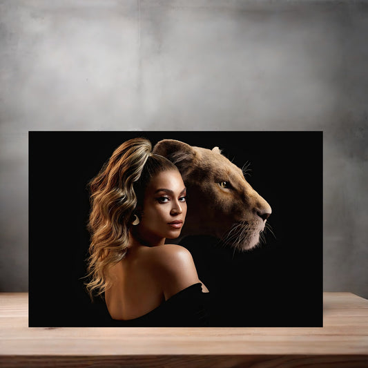 Beyonce poster on aluminum print. Multiple sizes available, Queen Bee B