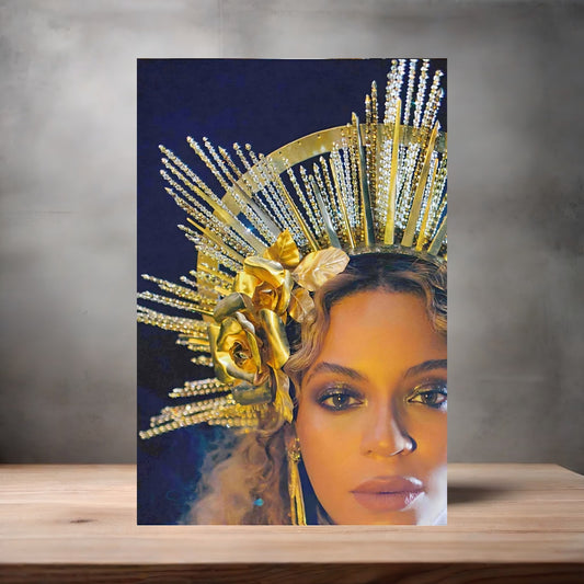 Beyonce poster on aluminum print. Multiple sizes available, Queen Bee G