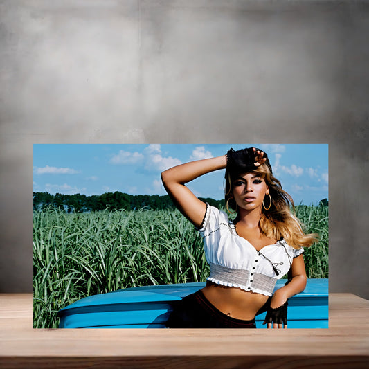 Beyonce poster on aluminum print. Multiple sizes available, Queen Bee A