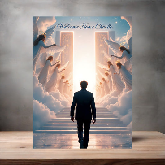 Charlie Kirk poster on aluminum print. Multiple sizes available. Welcome Home