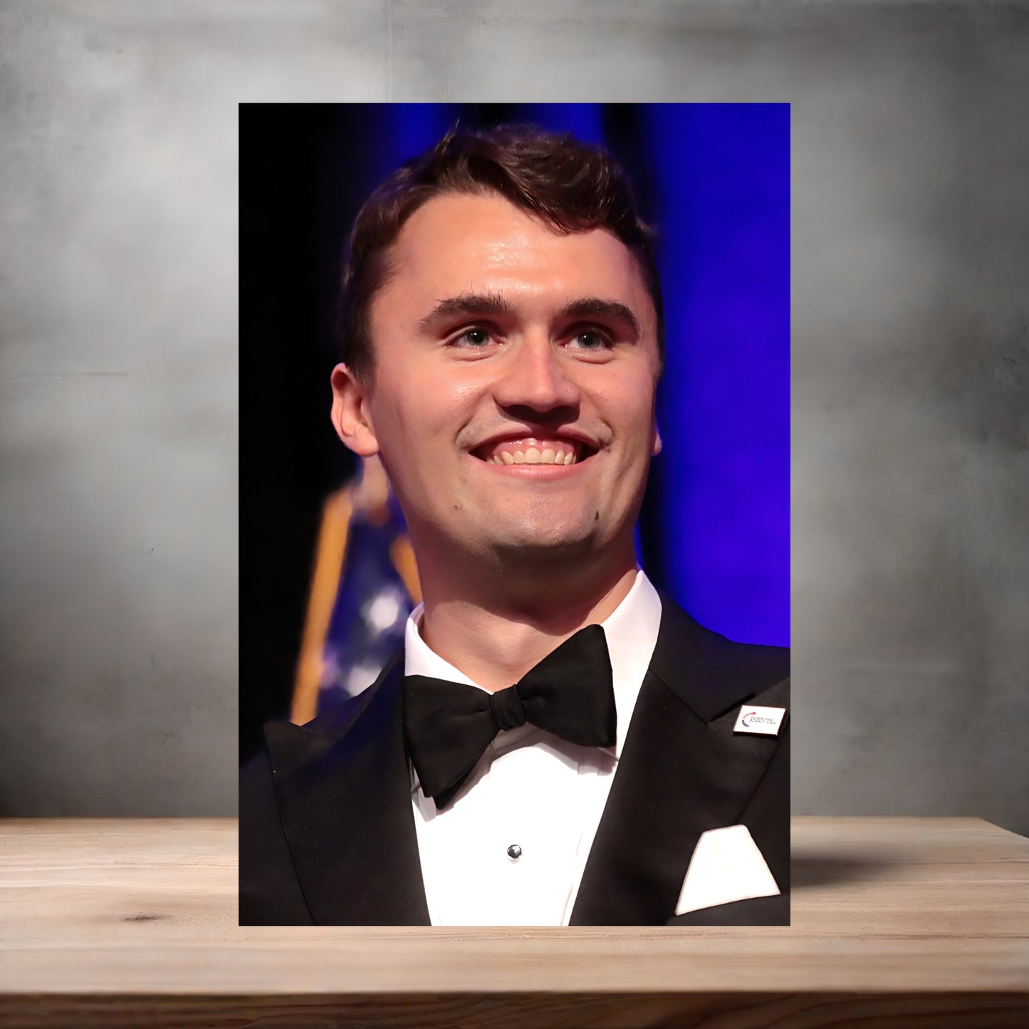 Charlie Kirk poster on aluminum print. Multiple sizes available. H