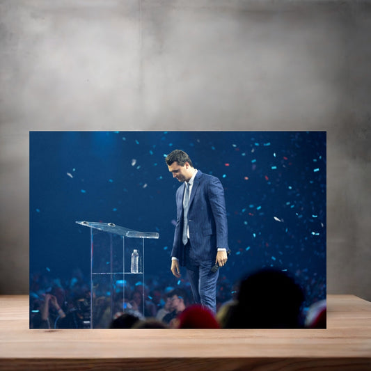 Charlie Kirk poster on aluminum print. Multiple sizes available. B