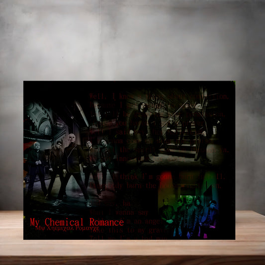 My Chemical Romance poster on aluminum print. Multiple sizes available v5