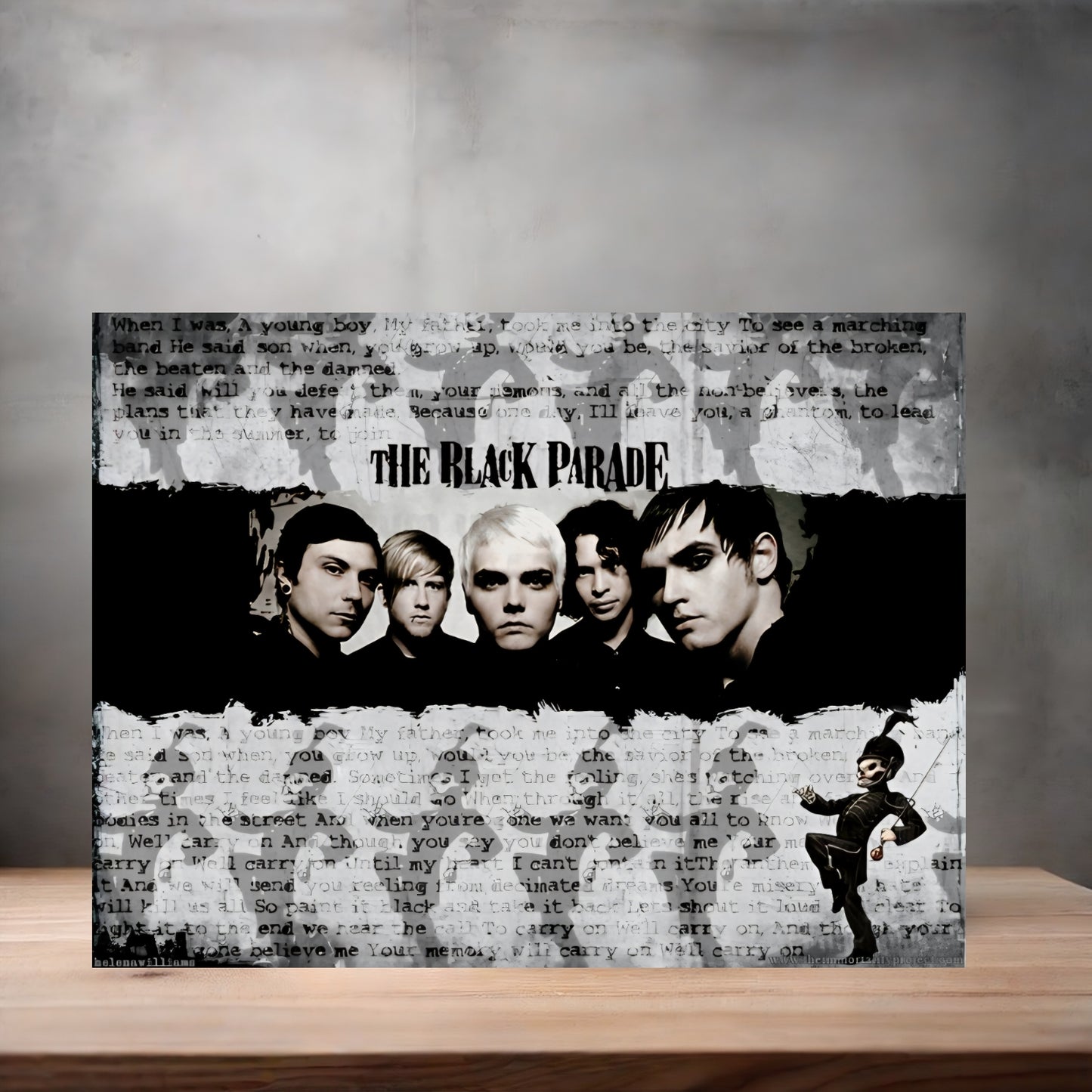 My Chemical Romance poster on aluminum print. Multiple sizes available v3