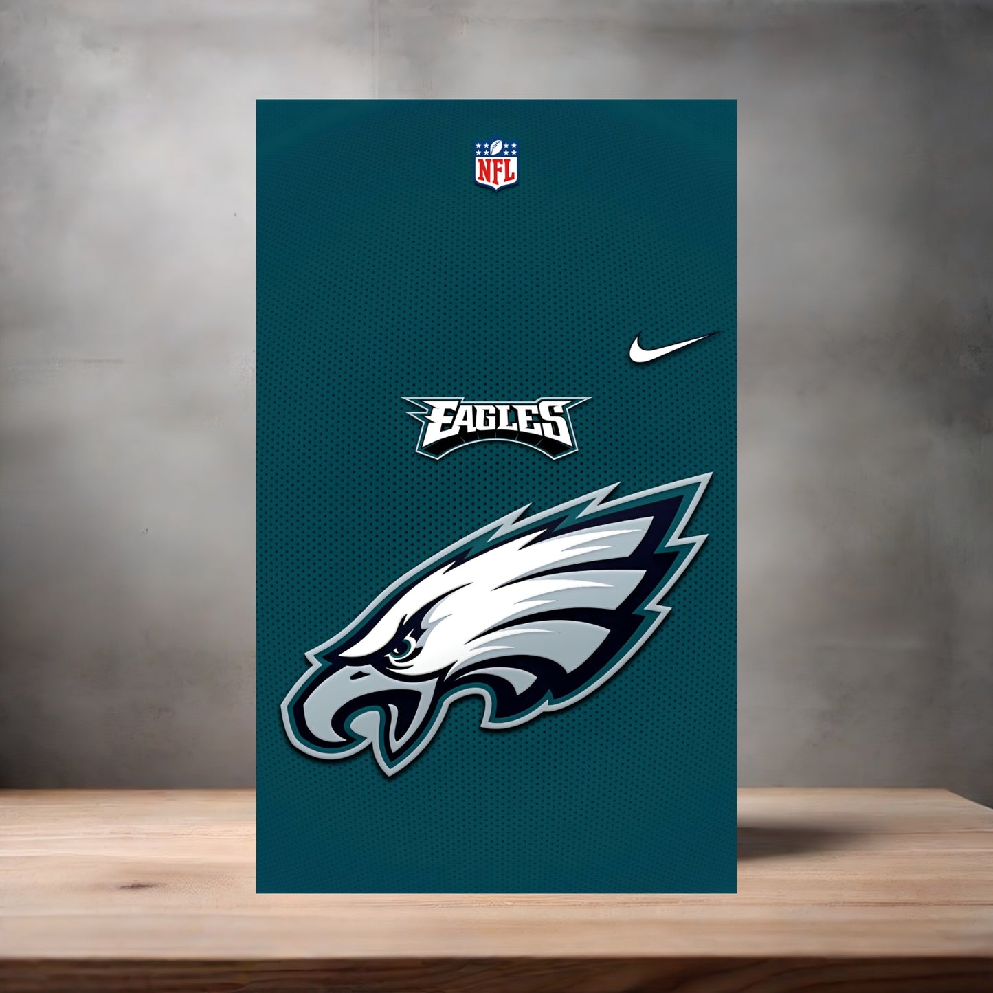 Philadelphia Eagles NFL poster on aluminum print. Multiple sizes available. V2