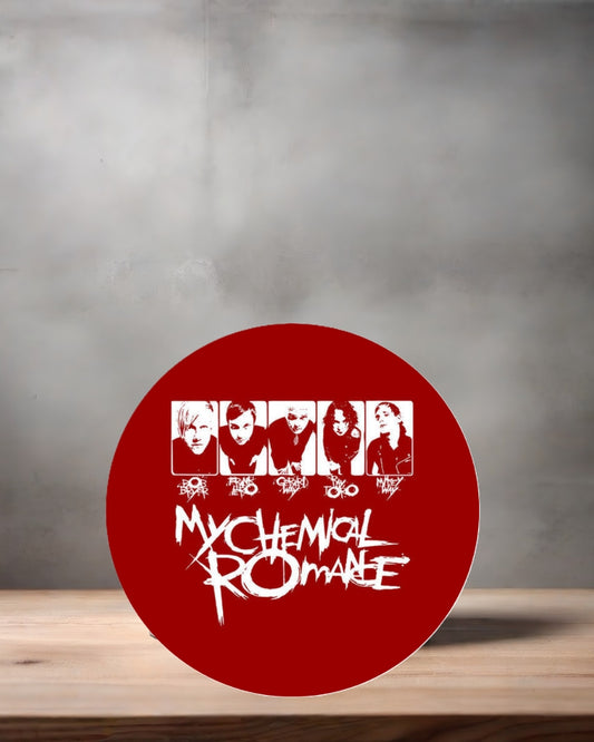 My Chemical Romance Christmas ornament , 3" round ceramic. v5