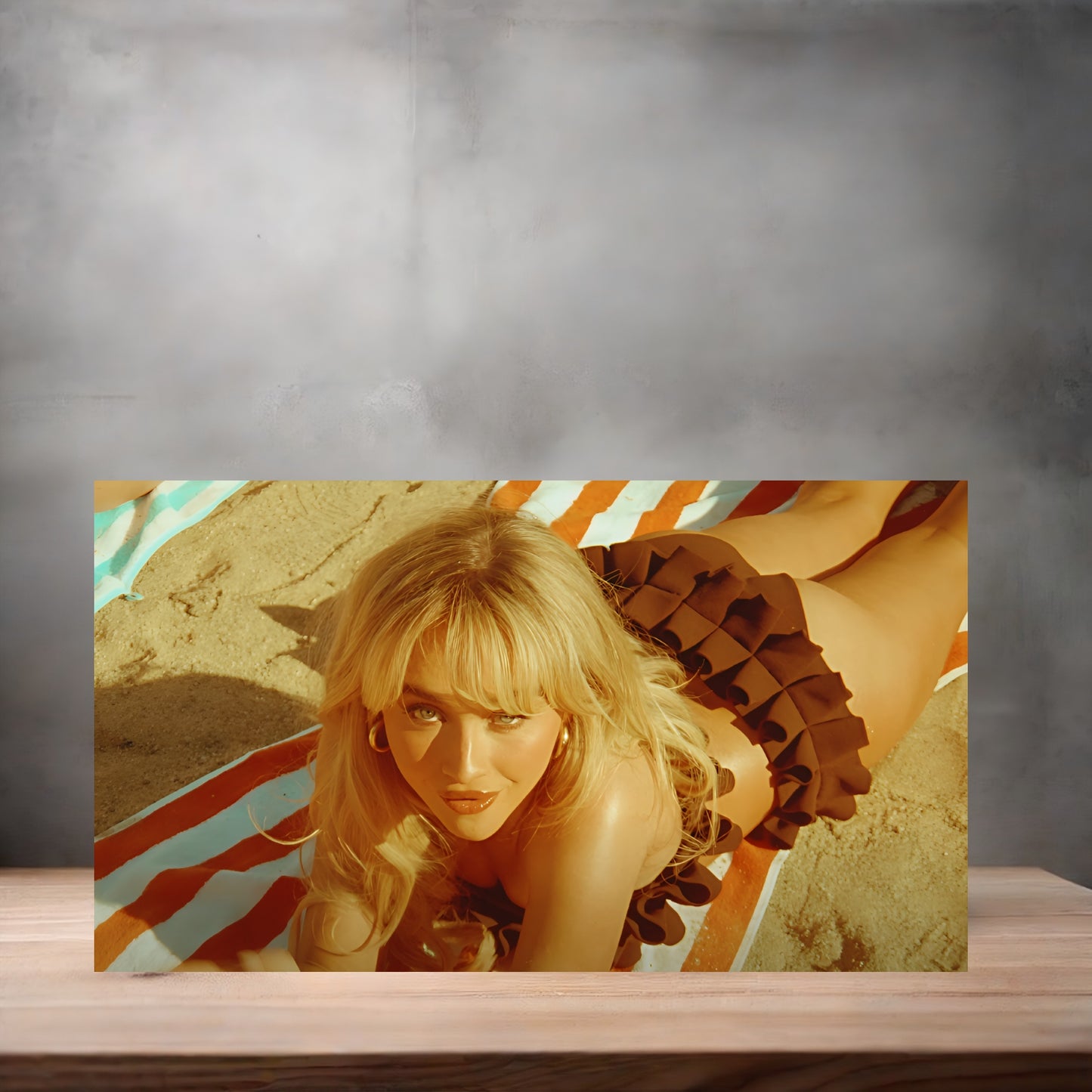 Sexy Sabrina Carpenter poster on aluminum print. Multiple sizes available. J