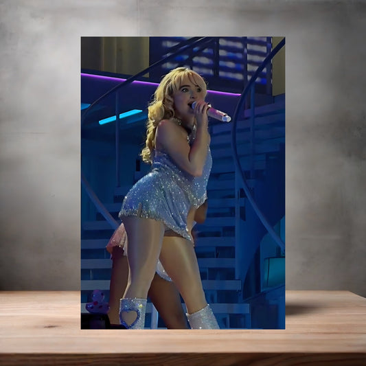 Sexy Sabrina Carpenter poster on aluminum print. Multiple sizes available. F
