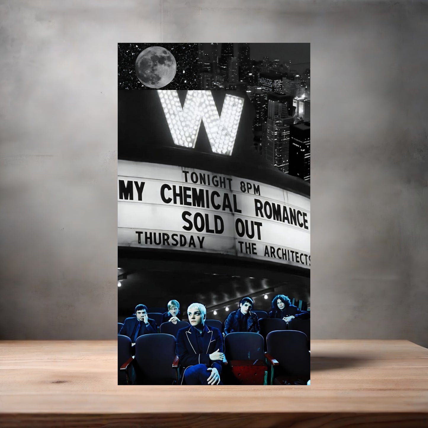 My Chemical Romance poster on aluminum print. Multiple sizes available. H