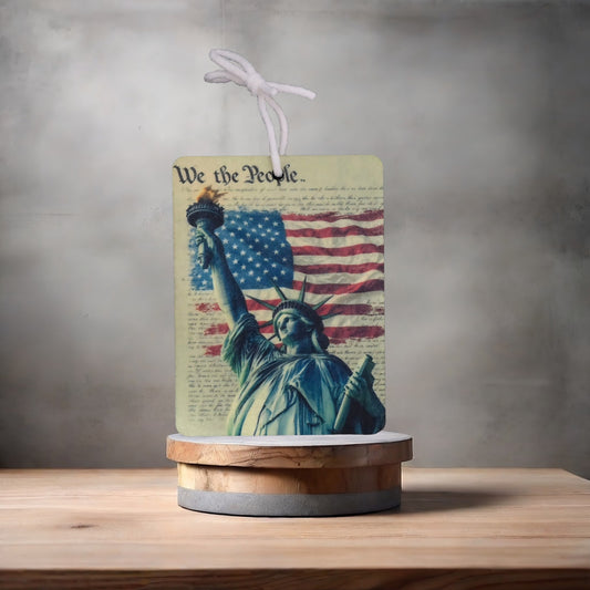 Statue of Liberty America car air freshener. Many scents to choose from. V2