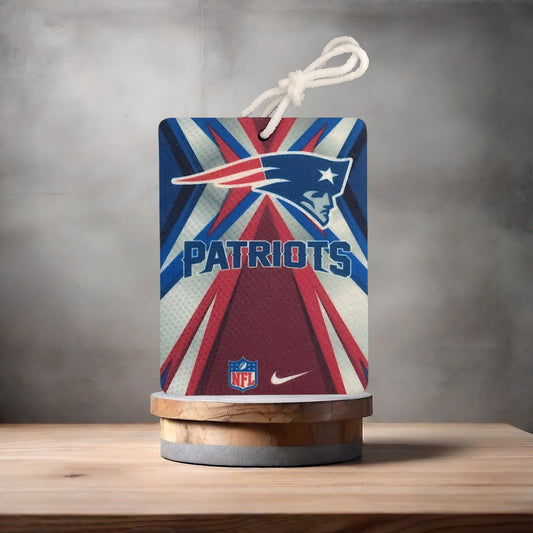 New England Patriots car air freshener. Many scents to choose from.