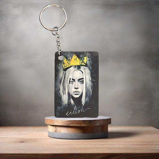 Billie Eilish poster keychain.