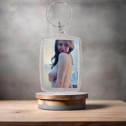 Alexandra Daddario nude poster keychain on aluminum prints. Adult