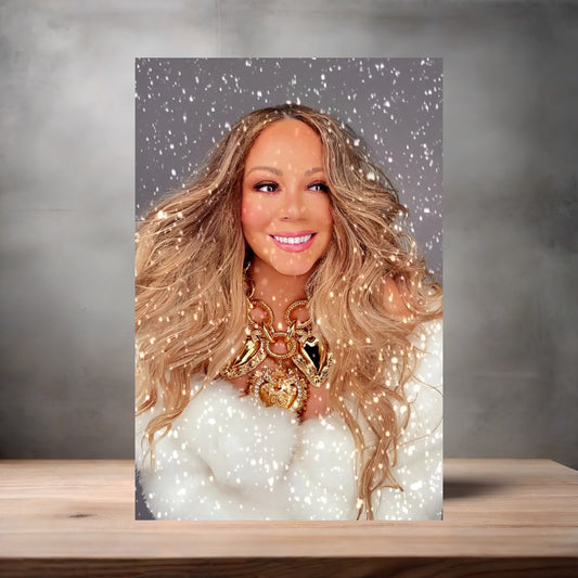 Sexy Mariah Carey poster on aluminum print. Multiple sizes available. H
