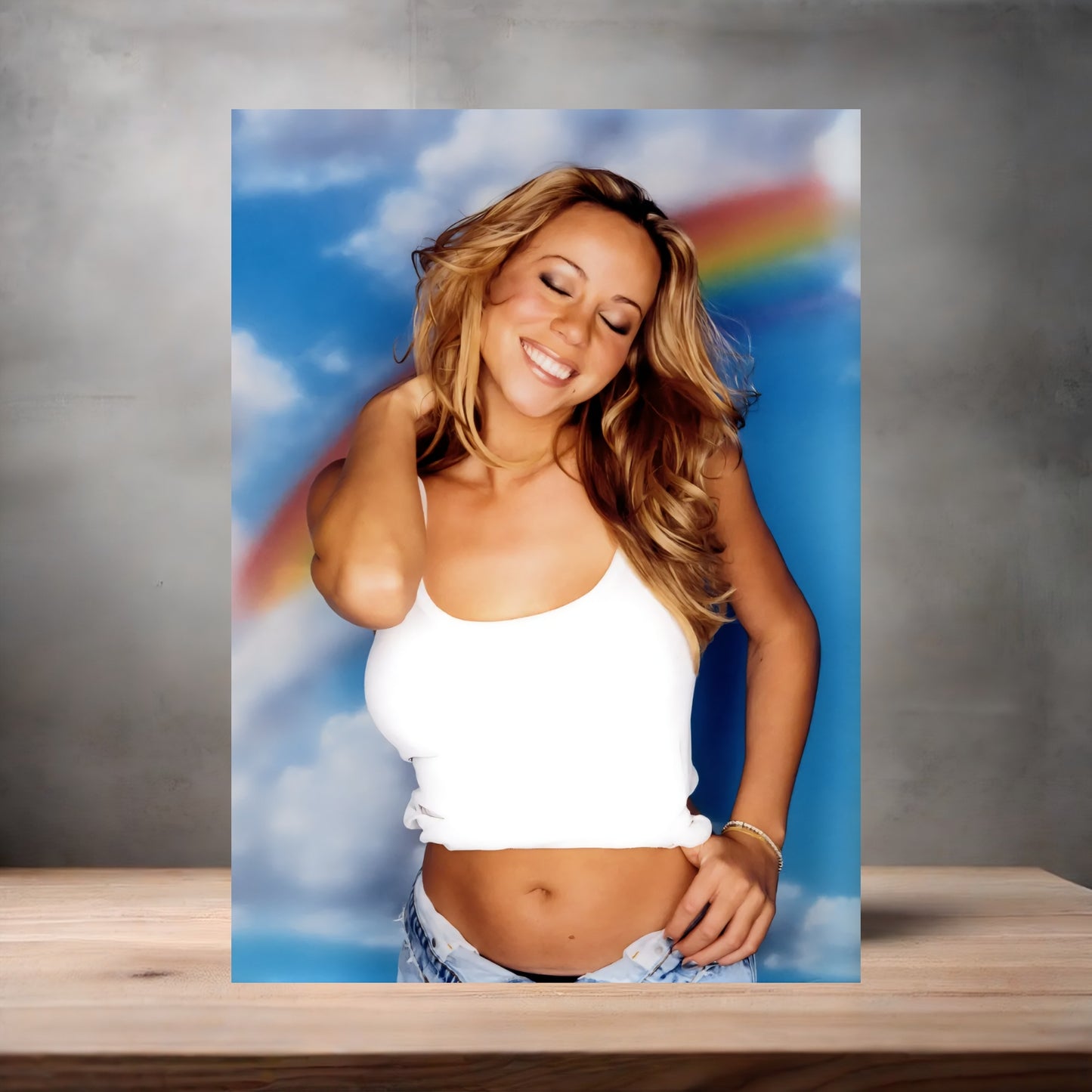 Sexy Mariah Carey poster on aluminum print. Multiple sizes available. N