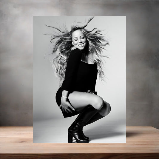 Sexy Mariah Carey poster on aluminum print. Multiple sizes available. L