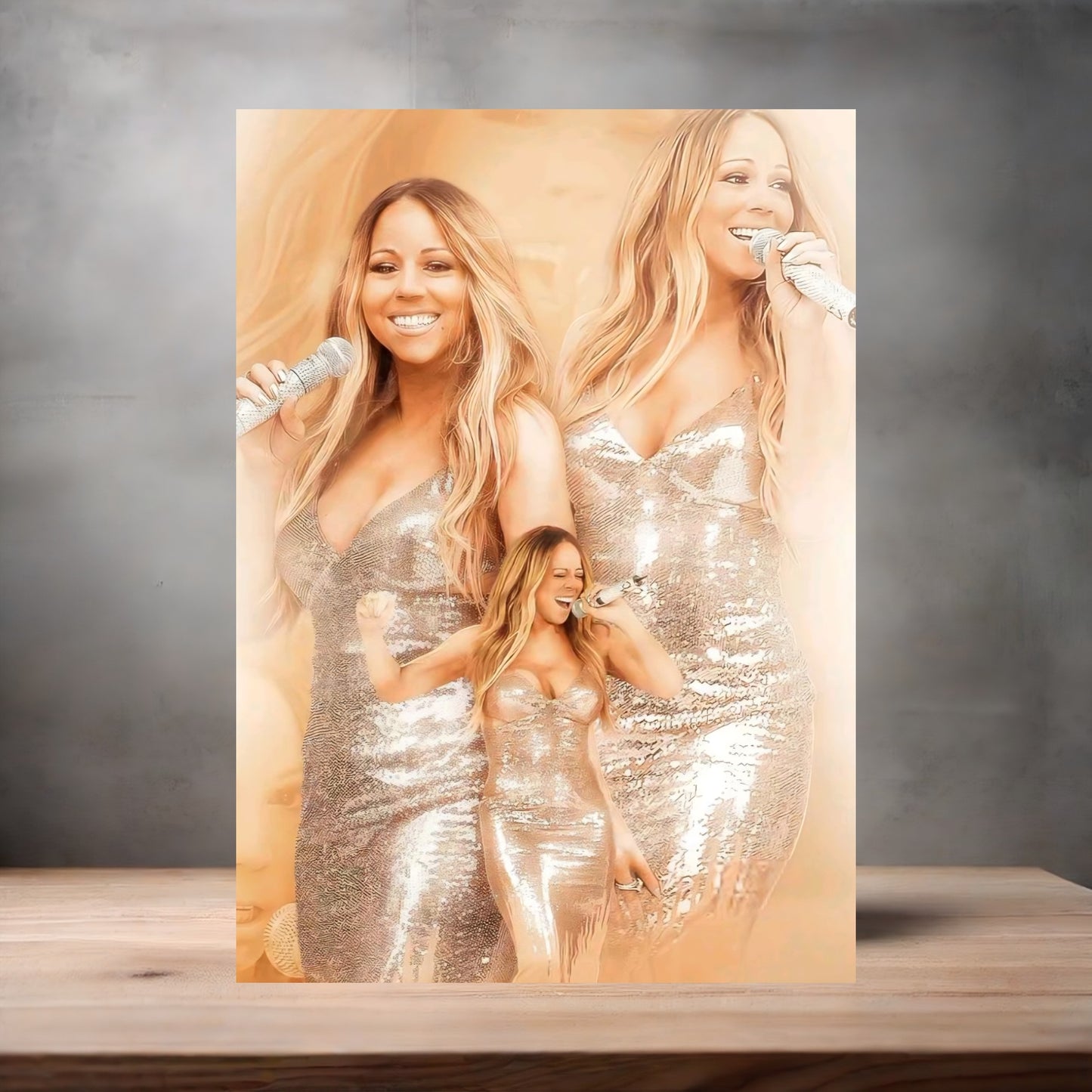 Sexy Mariah Carey poster on aluminum print. Multiple sizes available. D