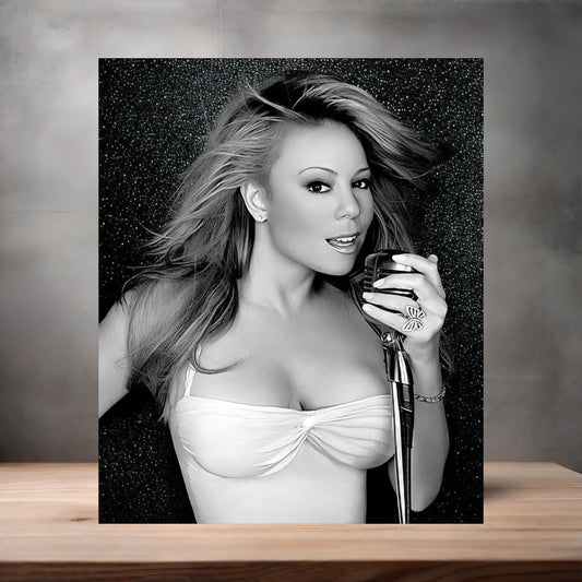 Sexy Mariah Carey poster on aluminum print. Multiple sizes available. M