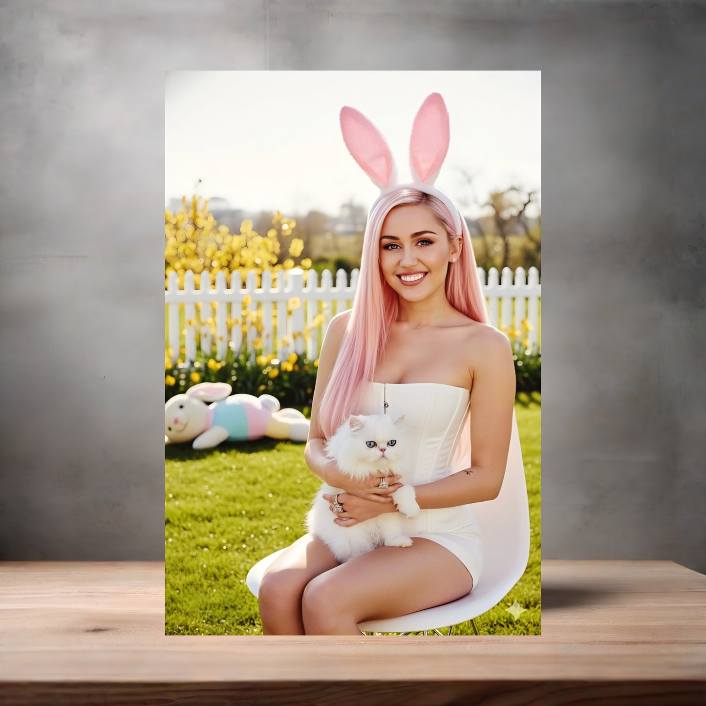 Sexy Miley Cyrus poster on aluminum print. Multiple sizes available. A