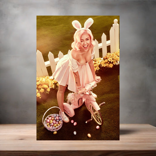 Sexy Miley Cyrus poster on aluminum print. Multiple sizes available. C
