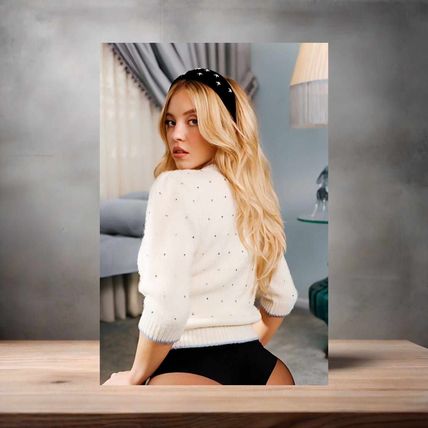 Sexy Sydney Sweeney poster on aluminum print. Multiple sizes available. C