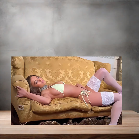 Sexy Sydney Sweeney poster on aluminum print. Multiple sizes available. Q