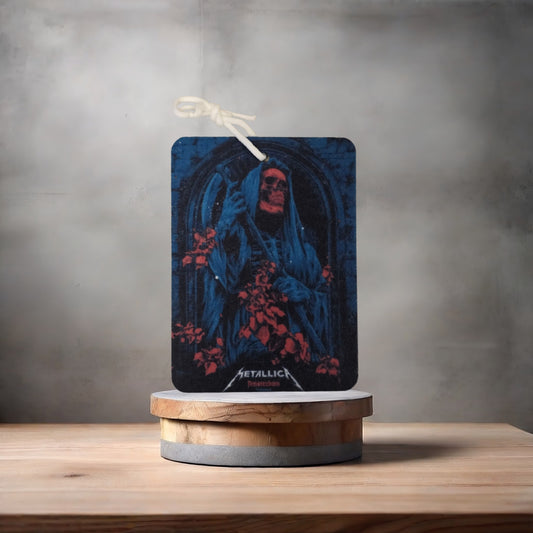 Metallica car air freshener. Many scents to choose from. Amsterdam concert
