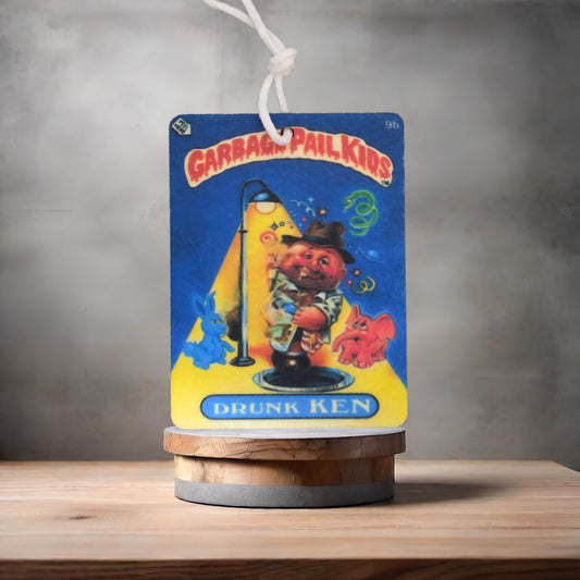 Garbage Pail Kids car air freshener. Many scents to choose from. Drunken Ken and Boozin Bruce