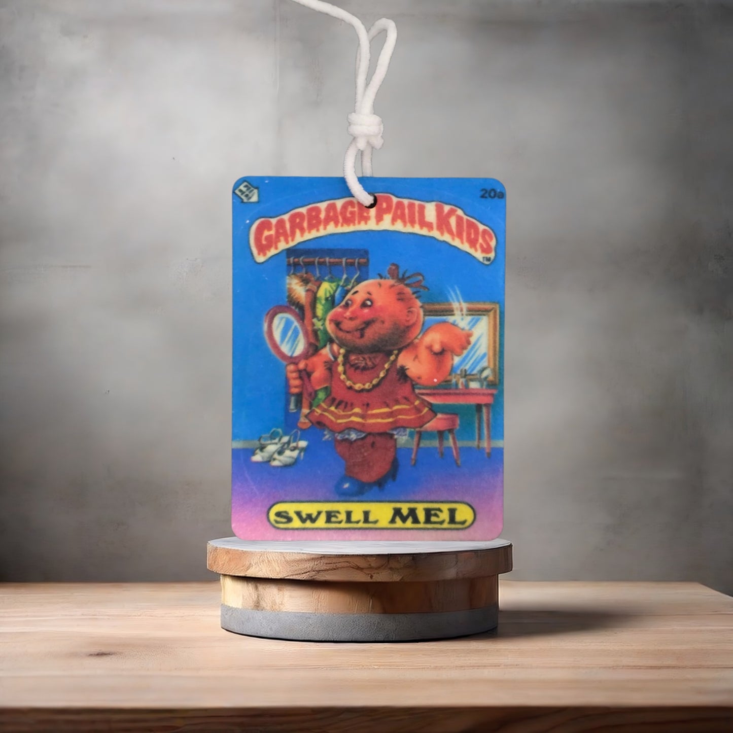 Garbage Pail Kids car air freshener. Many scents to choose from. Swell Mel and Dressy Jesse