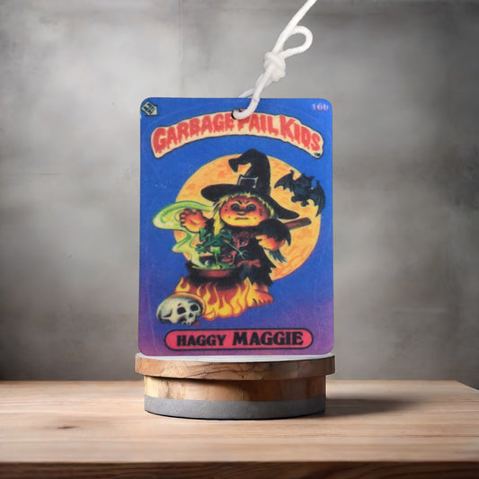Garbage Pail Kids car air freshener. Many scents to choose from. Haggy Maggie and Weird Wendy