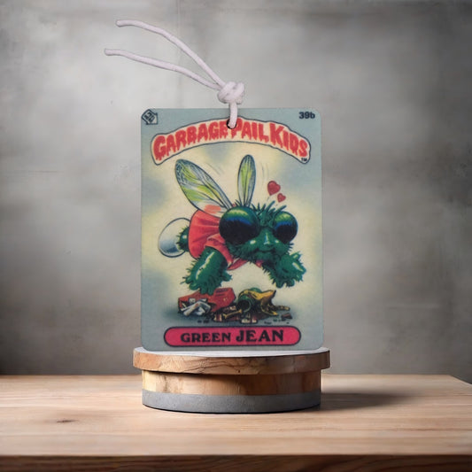 Garbage Pail Kids car air freshener. Many scents to choose from. Green Jean and Buggy Betty