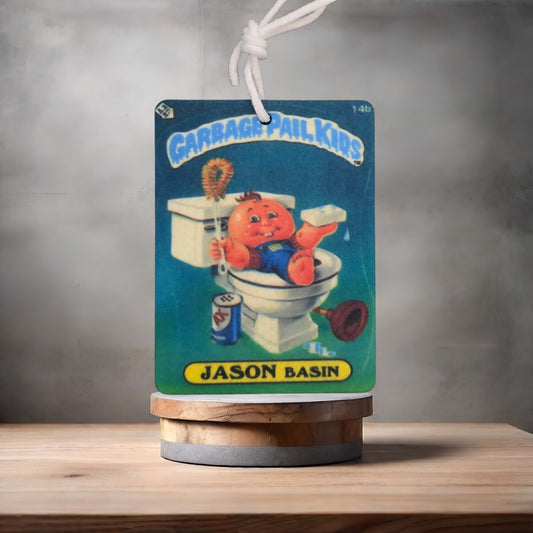 Garbage Pail Kids car air freshener. Many scents to choose from. Jason Basin and Potty Scotty