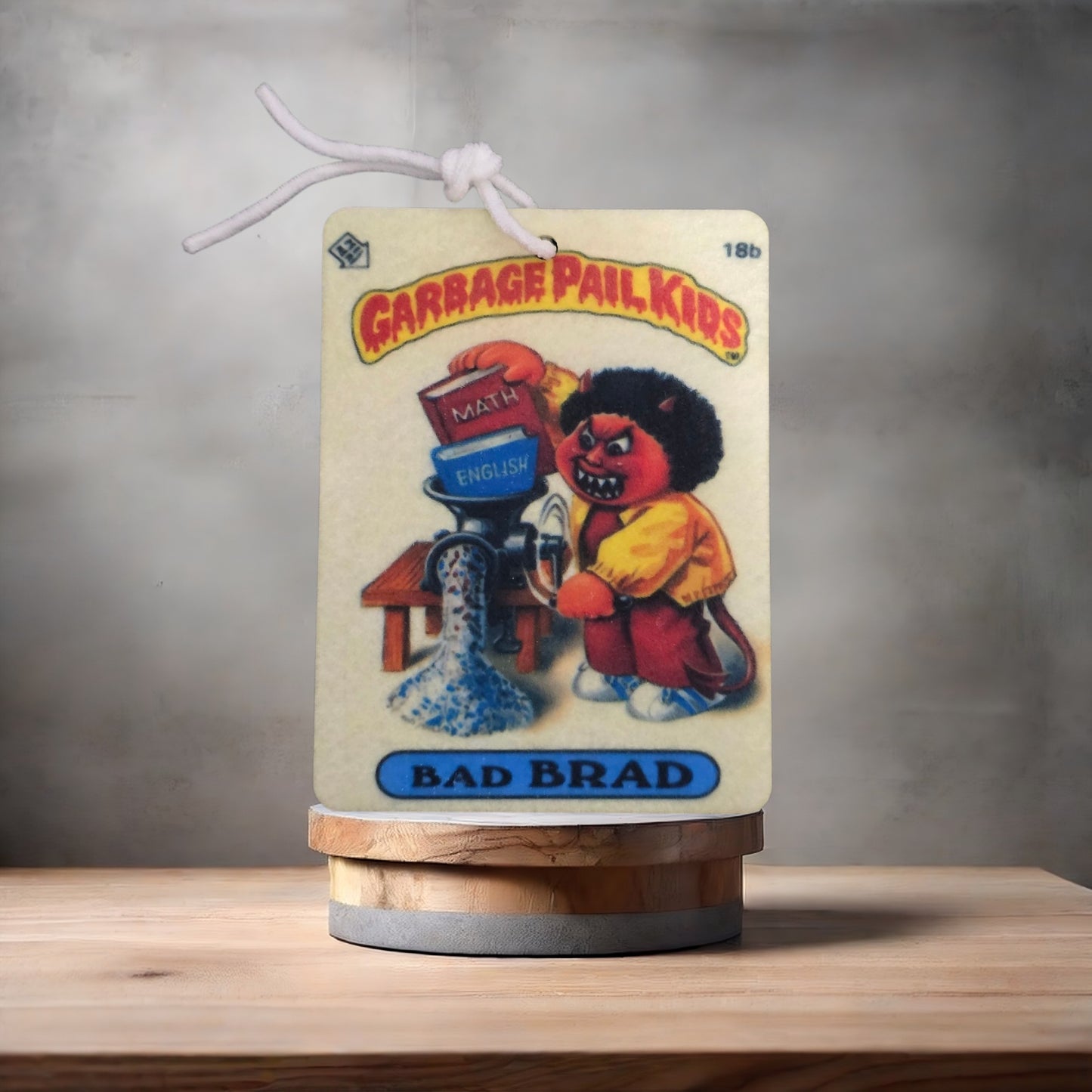 Garbage Pail Kids car air freshener. Many scents to choose from. Bad Brad and Cranky Frankie