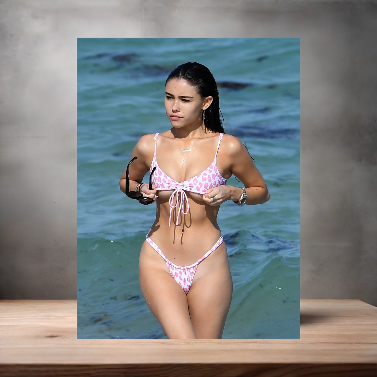 Sexy Madison Beer poster on aluminum print. Multiple sizes available. v8