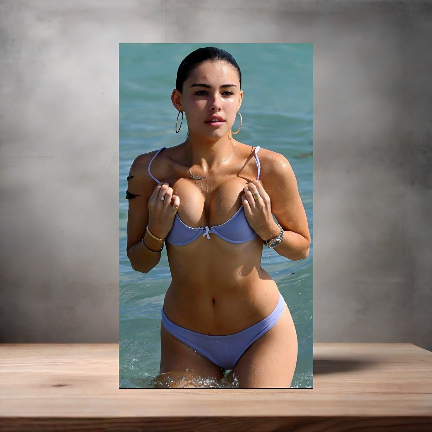 Sexy Madison Beer poster on aluminum print. Multiple sizes available. v5