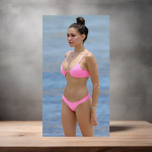 Sexy Madison Beer poster on aluminum print. Multiple sizes available.