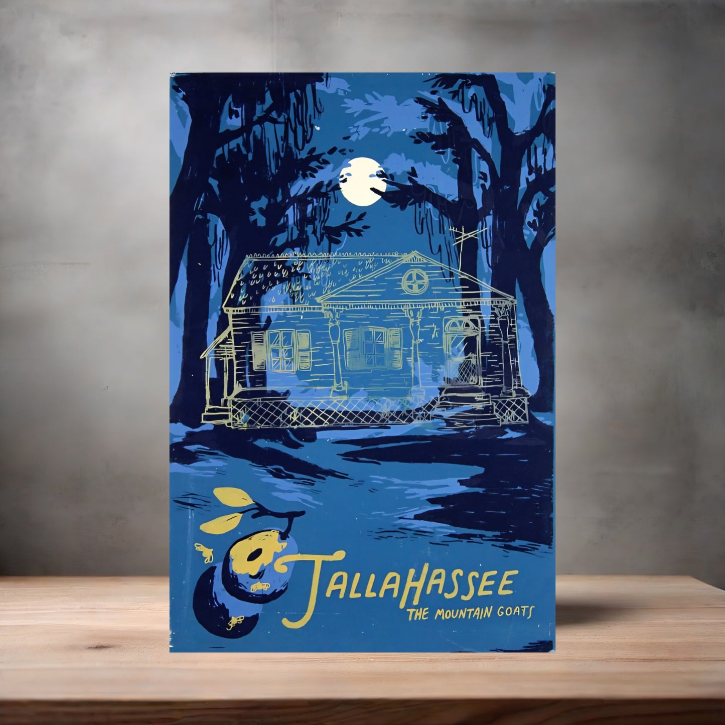 Mountain Goats concert poster on aluminum print. Multiple sizes available. v5