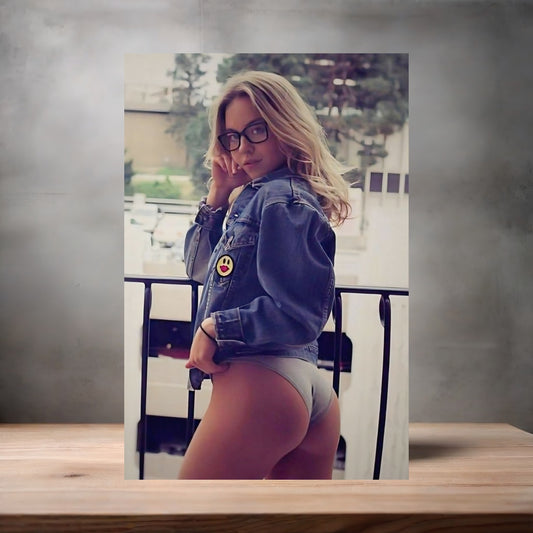 Sexy Sydney Sweeney poster on aluminum print. Multiple sizes available. F