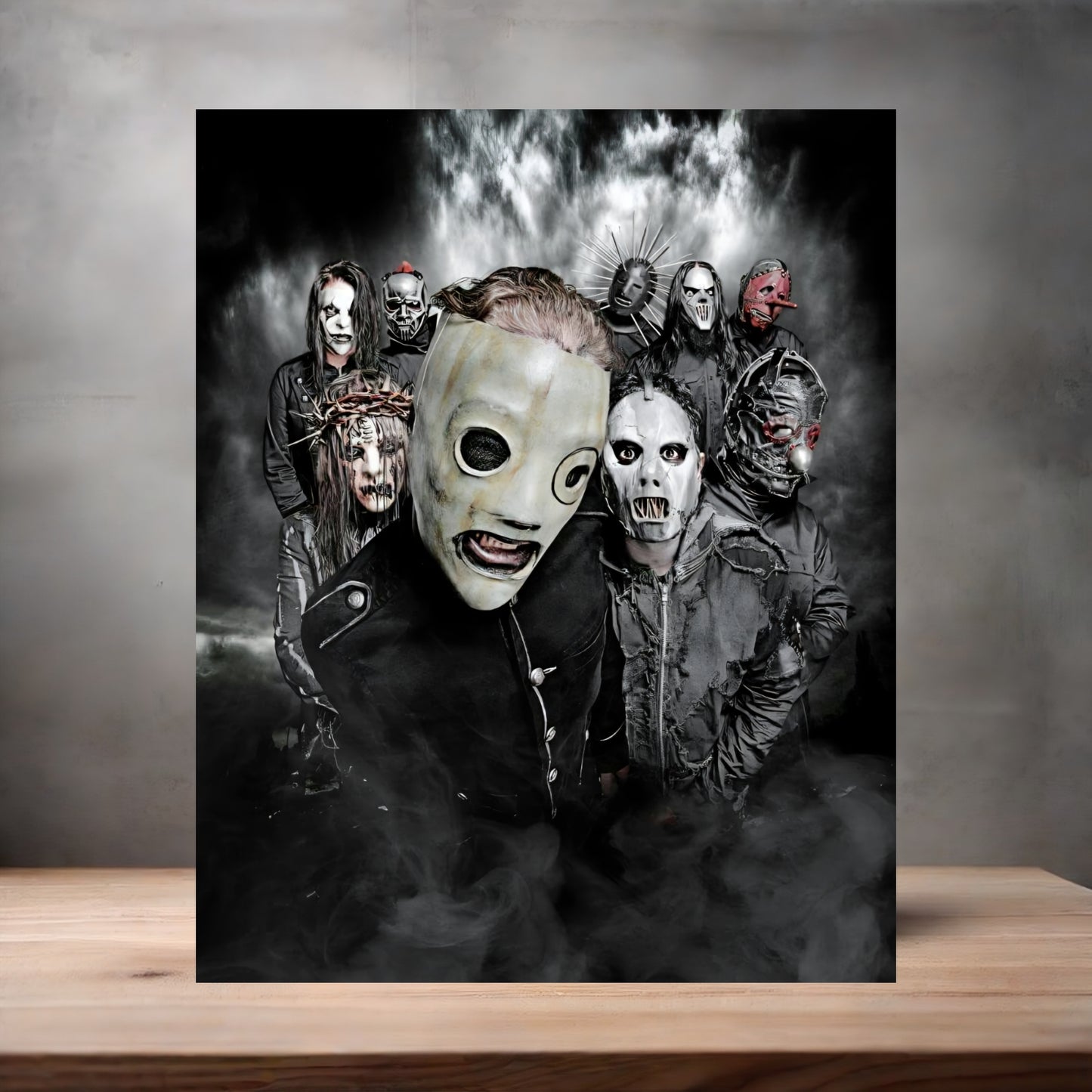 Slipknot band poster on aluminum print. Multiple sizes available. v6