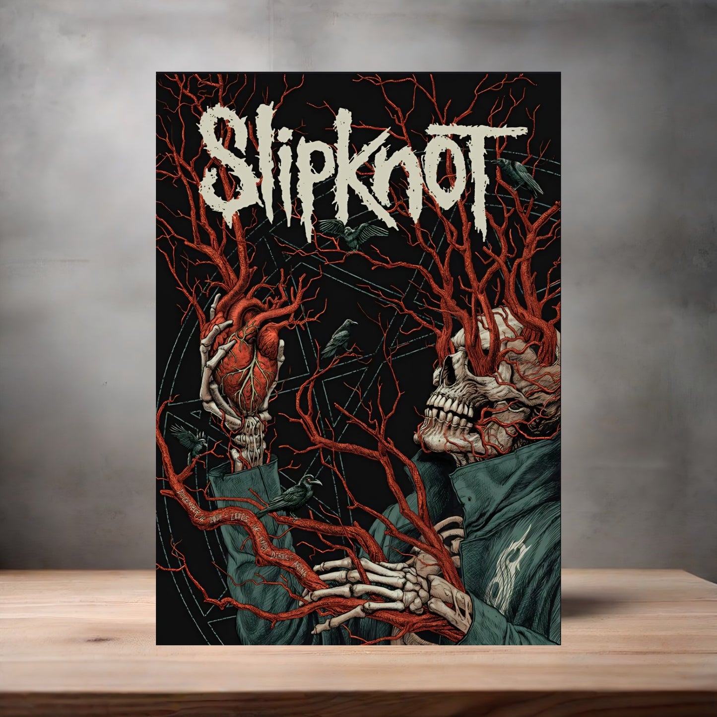 Slipknot band poster on aluminum print. Multiple sizes available. v5