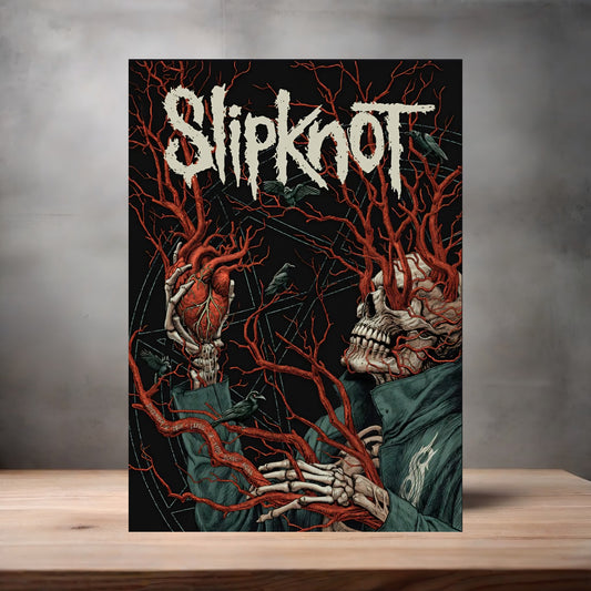 Slipknot band poster on aluminum print. Multiple sizes available. v5