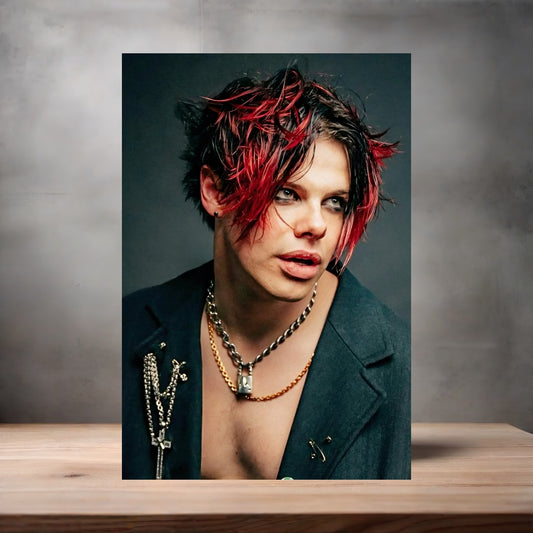 Yungblud poster on aluminum print. Multiple sizes available. C