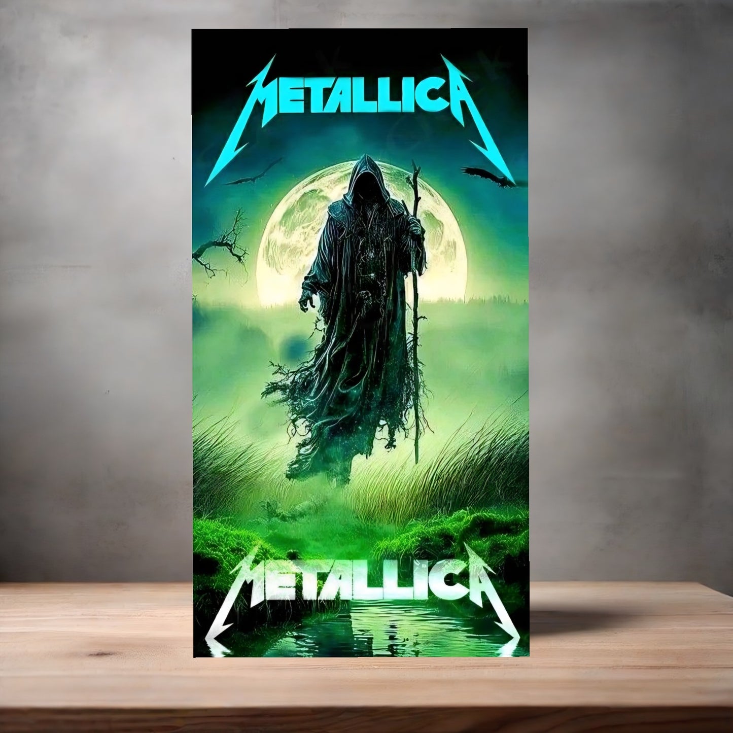 Metallica poster on aluminum print. Multiple sizes available. Cool