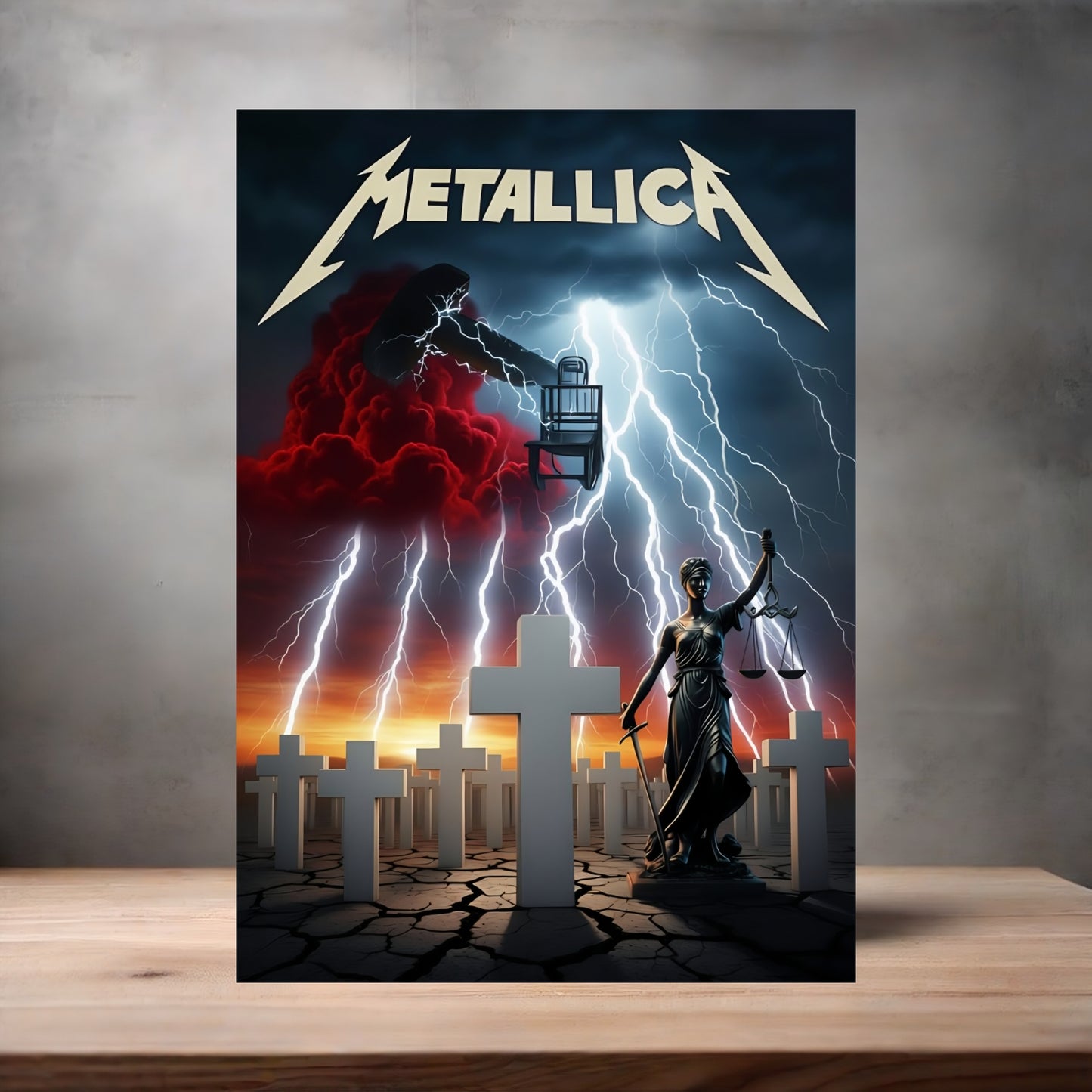 Metallica poster on aluminum print. Multiple sizes available. A
