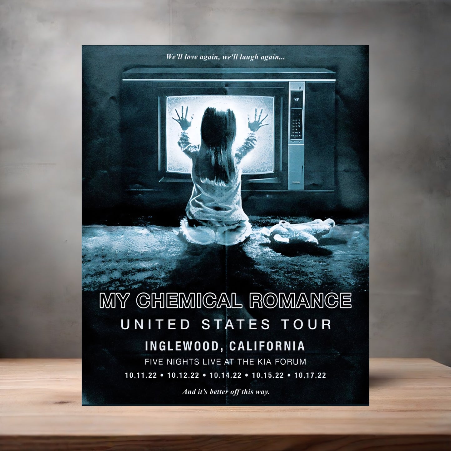 My Chemical Romance poster on aluminum print. Multiple sizes available. Inglewood CA