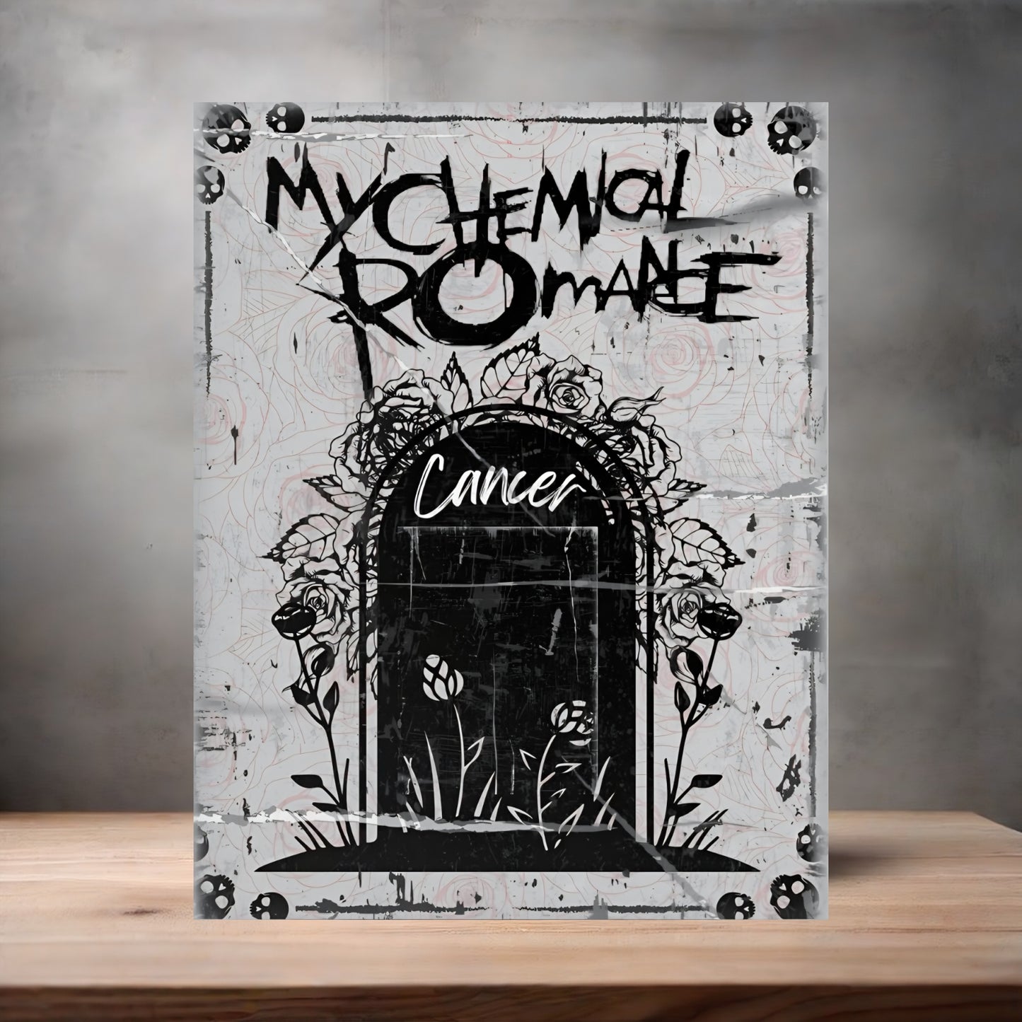 My Chemical Romance poster on aluminum print. Multiple sizes available. Cancer