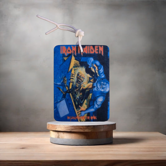 Iron Maiden No prayer for the Living car air freshener. Many scents to choose from.