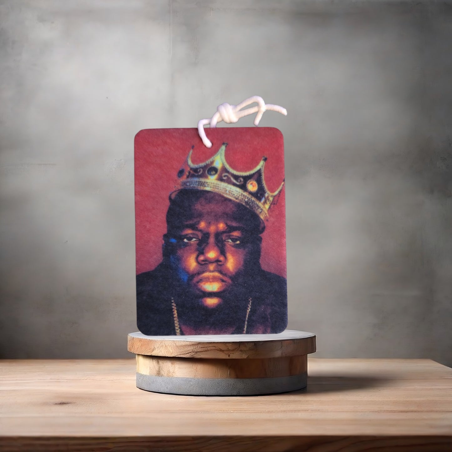 Biggie Smalls Notorious BIG car air freshener. Many scents to choose from.